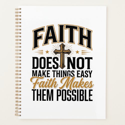 Faith Makes Them Possible Christian Typography Des Planner