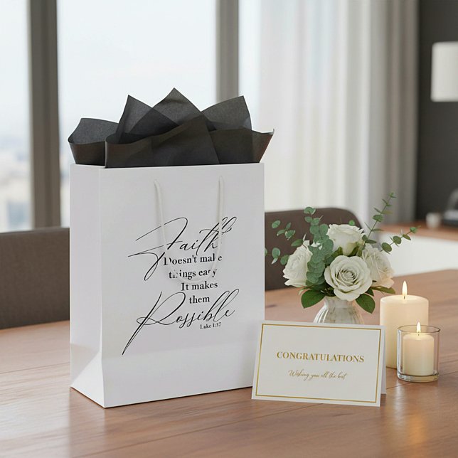 Faith makes things possible medium gift bag (Creator Uploaded)
