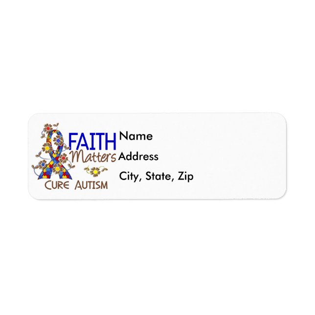 Faith Matters 3 Autism Label (Front)