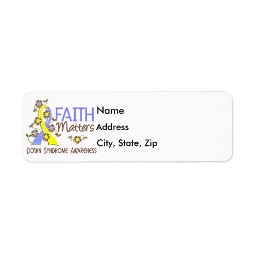 Faith Matters 3 Down Syndrome Label