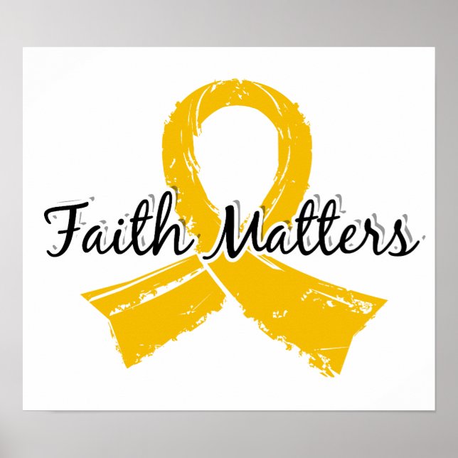 Faith Matters 5 Childhood Cancer Poster (Front)