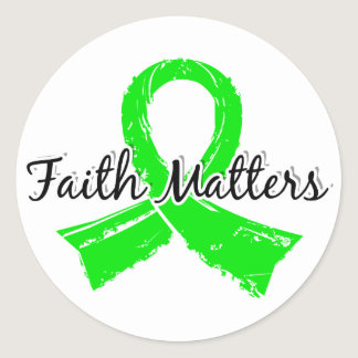 Faith Matters 5 Lymphoma (Non-Hodgkin's) Classic Round Sticker