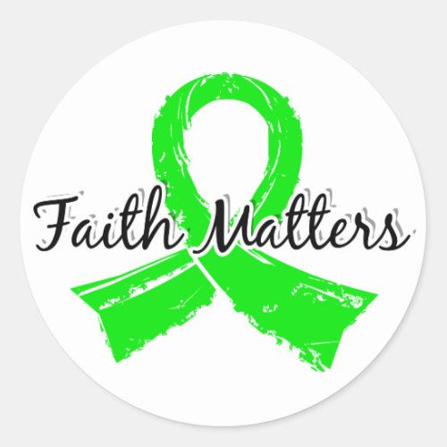 Faith Matters 5 Lymphoma Non_Hodgkins Classic Round Sticker