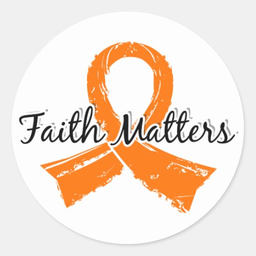 Faith Matters 5 Multiple Sclerosis Classic Round Sticker