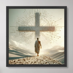 Faith Meets Eternity - Journey of Conviction Framed Art