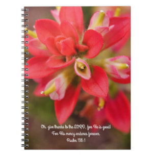 Faith Mercy Bible Verse Prayer Notebook