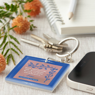 Faith Message - 1 Corinthians 16:13-14 - Acrylic Keychain