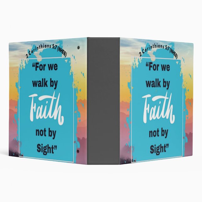 Faith Message - 2 Corinthians 5-7 - 2" Binder (Background)