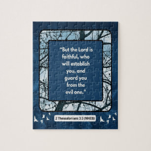 Faith Message - Bible Verse - 2 Thessalonians 3:3 Jigsaw Puzzle