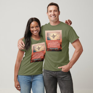 Faith Message - Hebrews 11-1 Short Slv Army Green T-Shirt