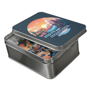 Faith Move Mountains Christian Design Jigsaw Puzzle