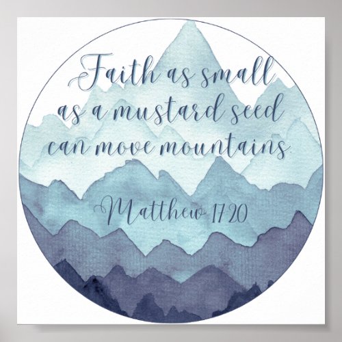 Faith Moves Mountains Poster