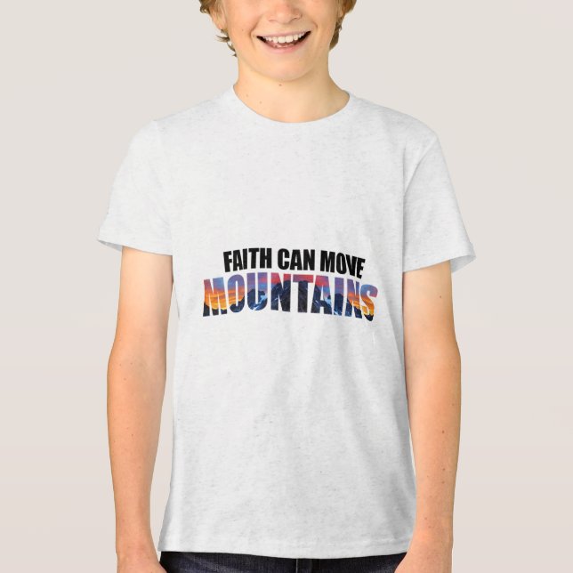 Faith Moves Mountains Tri-Blend Shirt (Front)