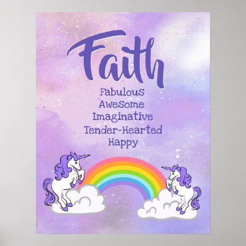 Faith Name Poster