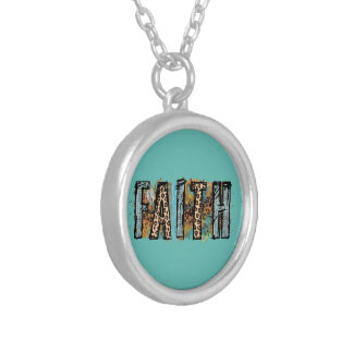 Faith Necklace, Confirmation, 1st communion gift Silver Plated Necklace