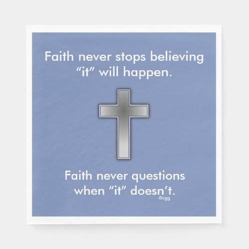 Faith Never Napkins wBlue Cross