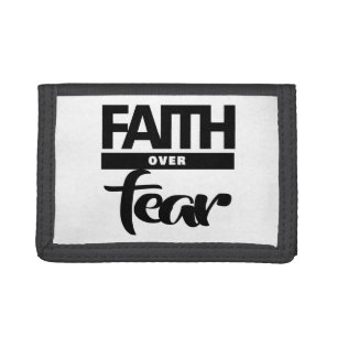 Faith Over Fea Trifold Wallet
