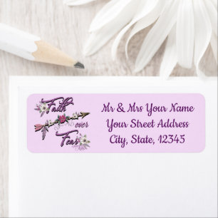 Faith Over Fear Address Label