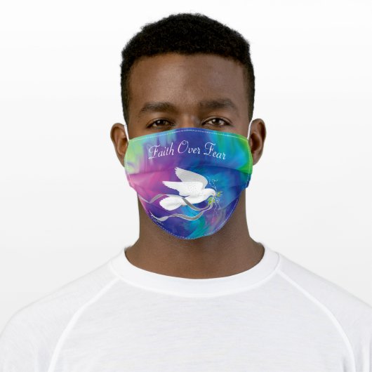 Faith Over Fear Adult Cloth Face Mask (Worn)