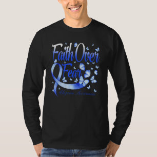 Faith Over Fear Alopecia Awareness Butterfly T-Shirt