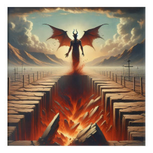 Faith Over Fear - Apocalyptic Landscape Acrylic Print