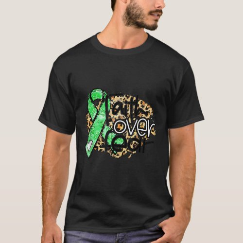 Faith Over Fear Awareness Leopard Bile Duct Cancer T_Shirt