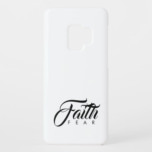 Faith Over Fear Black and White Case_Mate Samsung Galaxy S9 Case