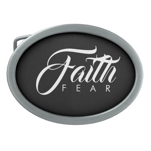 Faith Over Fear Black Belt Buckle