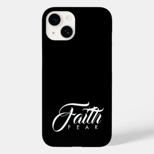 Faith Over Fear Black Case_Mate iPhone 14 Case