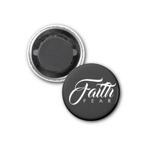 Faith Over Fear Black Magnet