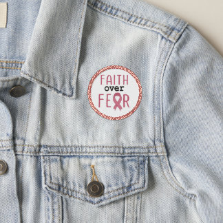 Faith Over Fear Breast Cancer Awareness Patch