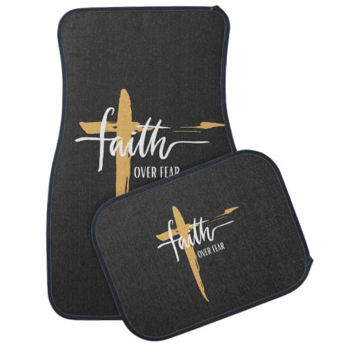 Faith Over Fear Car Floor Mat