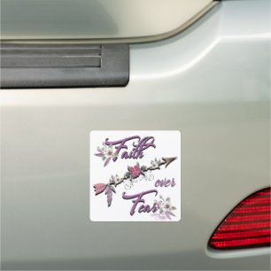 Faith Over Fear Car Magnet