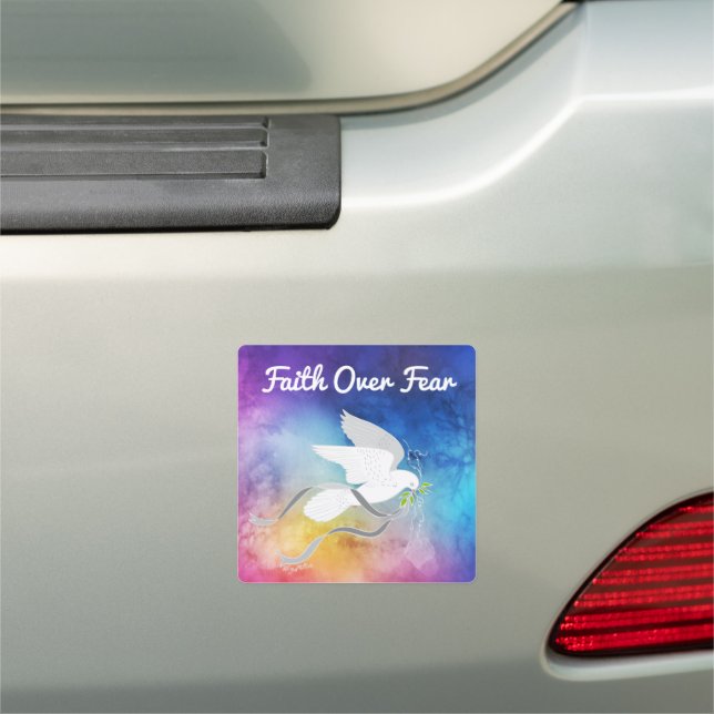 Faith Over Fear Car Magnet (In Situ)
