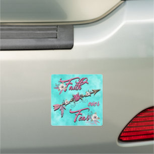 Faith Over Fear Car Magnet