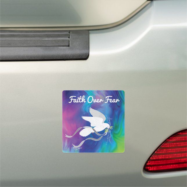 Faith Over Fear Car Magnet (In Situ)