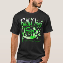 Faith Over Fear Cerebral Palsy Awareness Butterfly T-Shirt