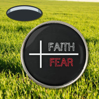 Faith Over Fear Christian Cross