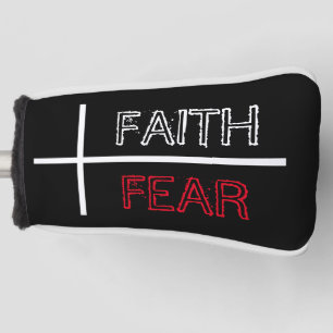 Faith Over Fear Christian Cross Golf Head Cover