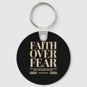 Faith Over Fear Christian Jesus Toddler God Son Si Keychain