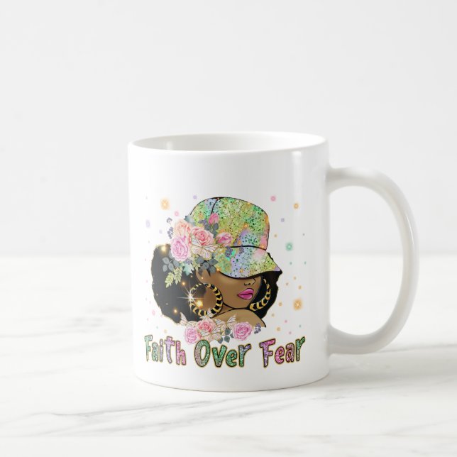Faith Over Fear Coffee Mug (Right)