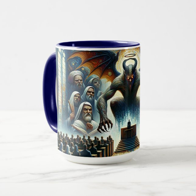 Faith Over Fear - Courtroom of Judgment Mug (Front Left)
