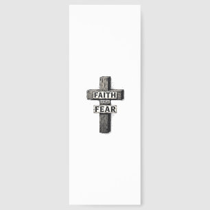 Faith Over Fear Cross Vintage Engraving Shirt (1) Bookmarks