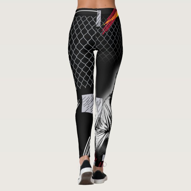 Faith Over Fear – Divine Strength Leggings (Back)