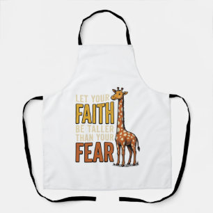 Faith Over Fear Giraffe Vintage Christian Shirt_1 Apron