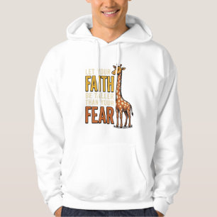 Faith Over Fear Giraffe Vintage Christian Shirt_1 Hoodie