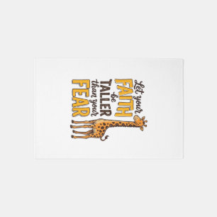 Faith Over Fear Giraffe Vintage Christian Shirt De Rug