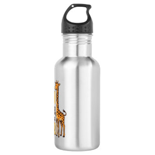 Faith Over Fear Giraffe Vintage Christian Shirt De Stainless Steel Water Bottle