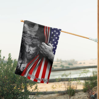 Faith Over Fear God Jesus Flag