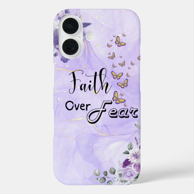 Faith Over Fear – Inspirational Bible Verse iPhone Case-Mate iPhone Case (Back)